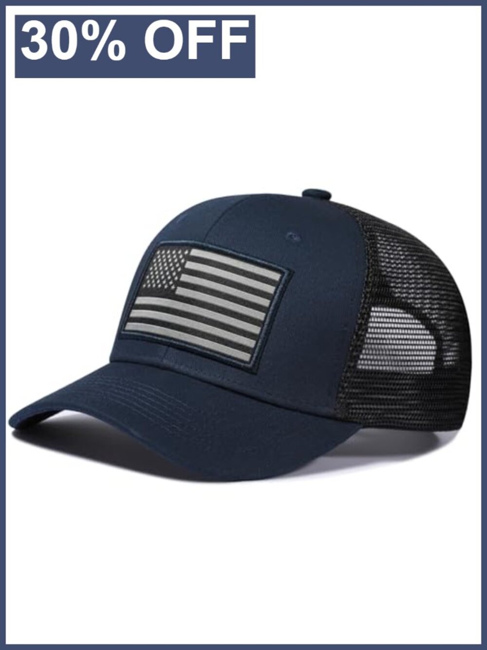 American Flag Trucker Hat Patriotic Baseball Cap Adjustable Snapback